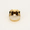 Bague 57 Bague Tank en or jaune et diamants 58 Facettes RAM3338X2