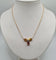 Collier Collier or rose serti de saphirs et d'un diamant 58 Facettes