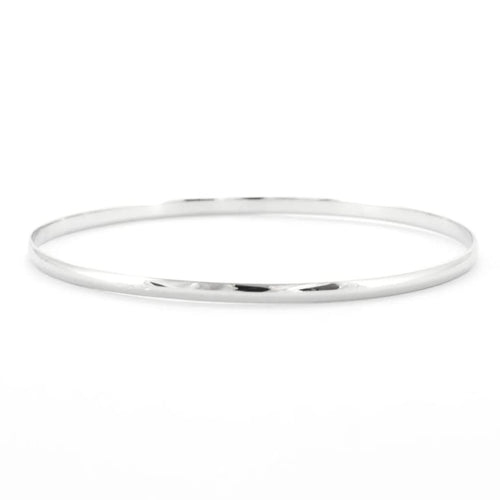 Bracelet Bracelet Demi-jonc plat or blanc 58 Facettes