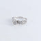 Bague 54 Bague Solitaire Fleurs diamants 58 Facettes FM91