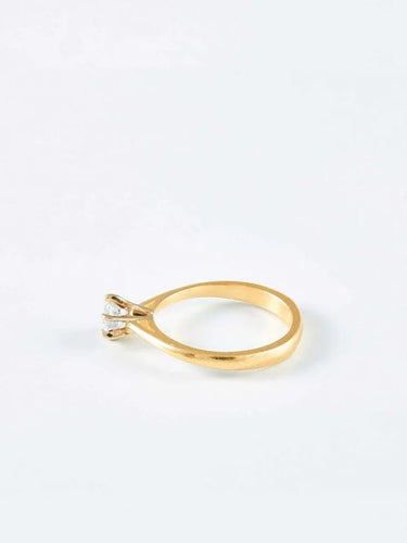 Bague 51 Bague solitaire or jaune et diamant 58 Facettes 956