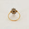 Bague 52.5 Bague or jaune et gris, saphir, perles de culture et diamants 58 Facettes PER15084