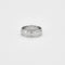 Bague 56 Alliance or blanc 18 carats 58 Facettes