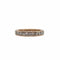 Bague 55 Alliance tour complet or rose sertie de diamants princesses 58 Facettes