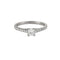 Bague 54 Bague Solitaire Or blanc Diamants 58 Facettes