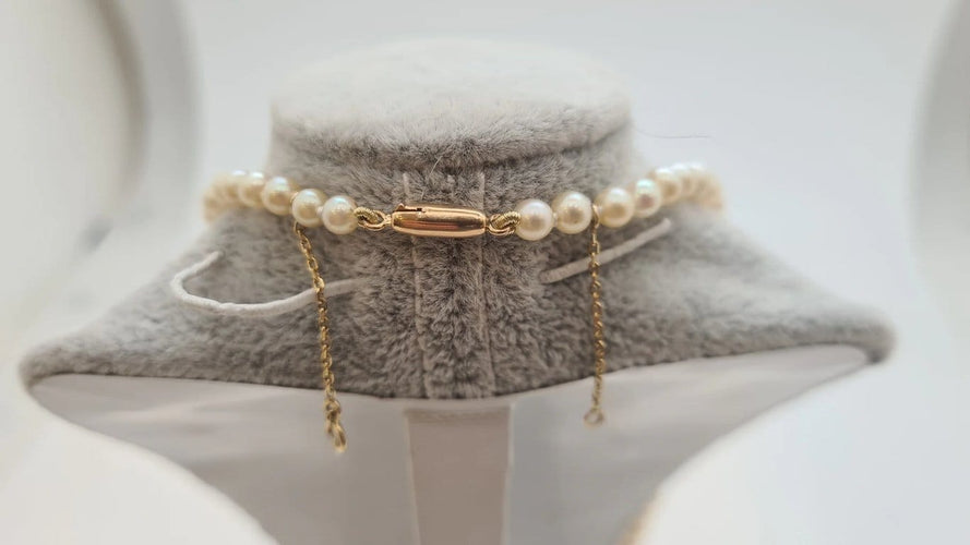 Collier Collier en Or jaune, perle de culture 58 Facettes