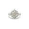 Bague 54 Bague or blanc, diamants 58 Facettes 240024SP