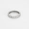 Bague 52 Alliance américaine en or blanc et diamants 58 Facettes 58FC114