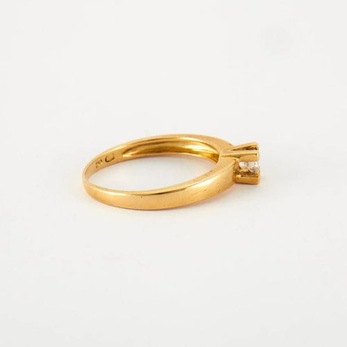 Bague 52 Bague en Or jaune & diamants 58 Facettes