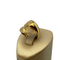 Bague 55 Bague pavée sertie en or jaune 18 carats, taille 55 58 Facettes 250085