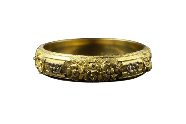 Bracelet Bracelet rigide - Or jaune 18K, technique Pforzheim 58 Facettes