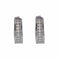 Boucles d'oreilles Demi-créoles Platine oxydes de zirconium 58 Facettes