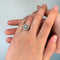 Bague 51 Bague Marguerite - Or blanc, Platine & Diamants 58 Facettes 250460R