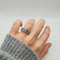 Bague 56 Bague or blanc 18 carats sertie de diamants 58 Facettes