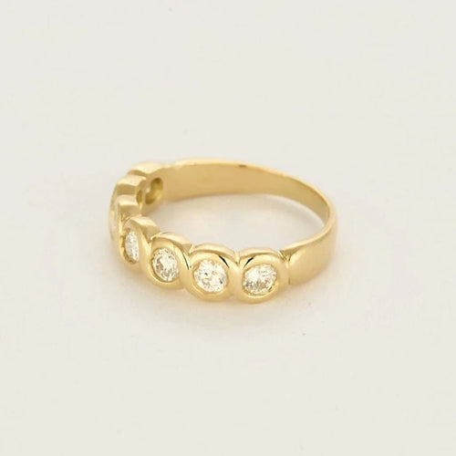 Bague 62 Bague motif tressé en or jaune 18k et diamants 58 Facettes DADB-07