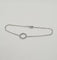 Bracelet Bracelet or blanc serti d'un cercle de diamants 58 Facettes