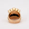 Bague 40 Bague Or Jaune Godronné Diamants 58 Facettes LOT 4081
