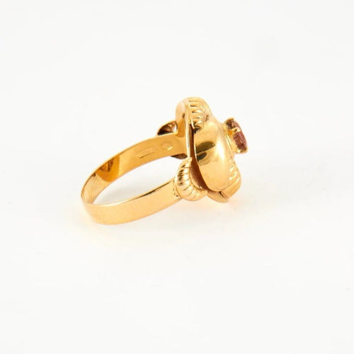 Bague 59 Bague en or jaune 18 cts 58 Facettes