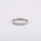 Bague 52 / Blanc/Gris / Or 750 Alliance américaine 22 Diamants 58 Facettes 180198R