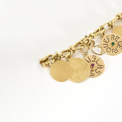 Bracelet Bracelet en or jaune à pampilles 58 Facettes DIE1449