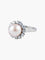 Bague 48.5 Bague or blanc perle et diamants 58 Facettes 2069
