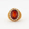 Bague 53 Bague Boule Or Jaune Torsadé Diamants Quartz 58 Facettes 4163