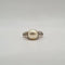 Bague 54.5 Bague or blanc sertie d’une perle de culture et diamants 58 Facettes