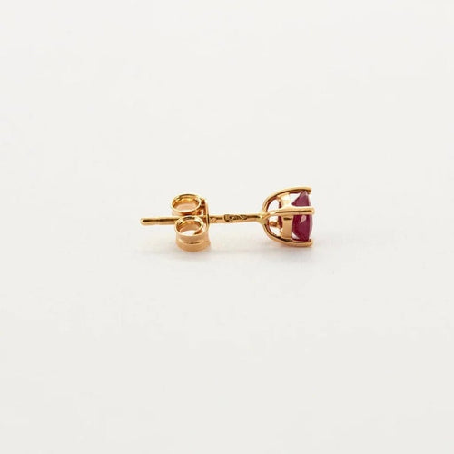 Boucles d'oreilles Boucles d'oreilles clous or jaune rubis 58 Facettes