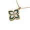 Collier Collier Roberto Coin Princess Flower Or rose, Diamants et Malachite 58 Facettes OC-63900026