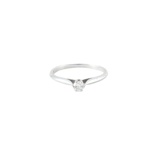 Bague 49 Bague en or blanc & diamants 58 Facettes