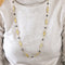 Collier Sautoir or jaune et lapis lazuli 58 Facettes