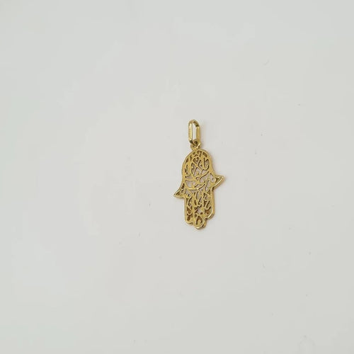 Pendentif Pendentif main de Fatma or jaune 58 Facettes