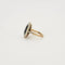 Bague 50.5 Bague ancienne - Bague entourage saphir ovale en or 18 carats et diamants 58 Facettes 1934