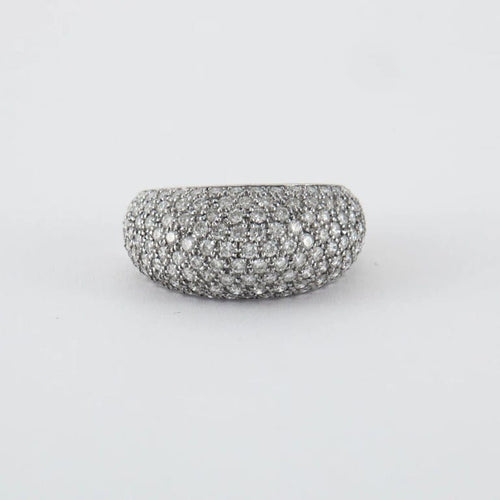 Bague 52 Bague en or blanc & diamants 58 Facettes