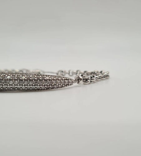 Bracelet Bracelet ou serti de zircons blancs 58 Facettes