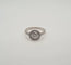 Bague 52 Bague or blanc palladié sertie de diamants naturels 58 Facettes