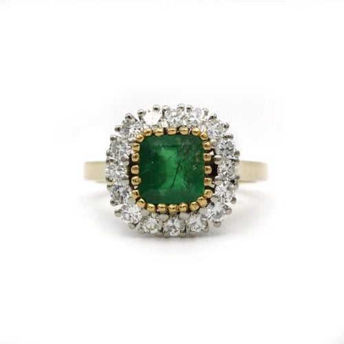 Bague 56 Bague - Or, Diamants & Emeraude 58 Facettes 240397R