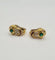 Boucles d'oreilles Boucles d’oreilles or jaune serties de diamants, émeraudes et rubis 58 Facettes