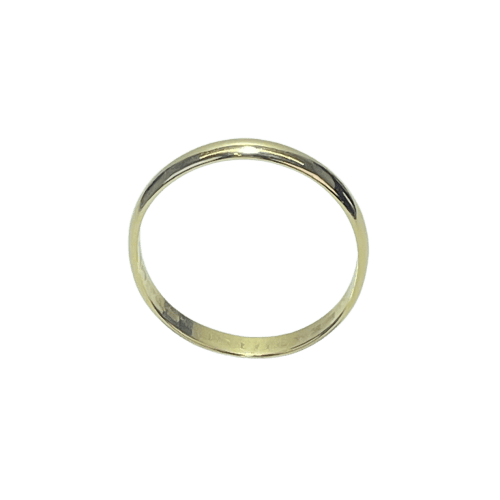 Bague 58.5 Bague alliance lisse en or jaune 18K 2,27 g 58 Facettes 250039