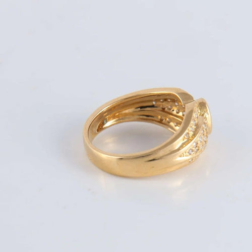 Bague 53 Bague Saphir et 5 lignes de Diamants 58 Facettes 1