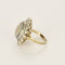 Bague 53.5 Importante bague marguerite en or blanc, opale et diamants 58 Facettes 58FC106