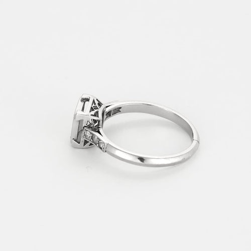 Bague 52 Bague solitaire platine et diamant 58 Facettes VES0793X3