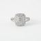 Bague 53 Bague en or blanc &  diamants 58 Facettes
