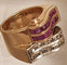 Bague 56 Bague "Vague" 2 Ors Rubis Diamants 58 Facettes R 1369  Ree