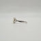 Bague 53.5 Bague solitaire or blanc diamant naturel LFG 58 Facettes