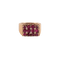 Bague 46 Bague Chevalière 12 Rubis 58 Facettes FM101