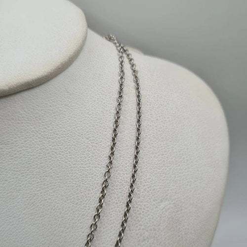 Collier Chaîne en or blanc 18 carats - 45 cm 58 Facettes