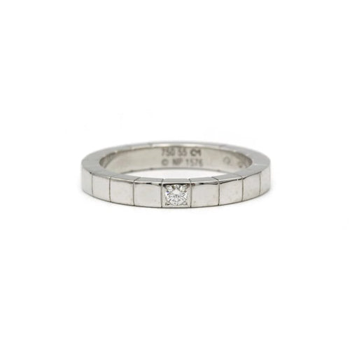 Bague 56 CARTIER - alliance lanière 58 Facettes 240228R