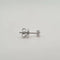 Boucles d'oreilles Boucles d’oreilles or blanc serties de diamants baguettes 58 Facettes