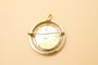 Pendentif Dropsy - Broche/pendentif médaille en or jaune et diamants 58 Facettes